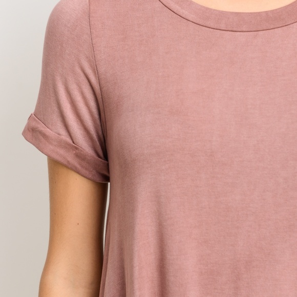 Mauve Tshirt Dress - Picture 4 of 4
